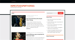 Desktop Screenshot of homesteadsporthorses.com